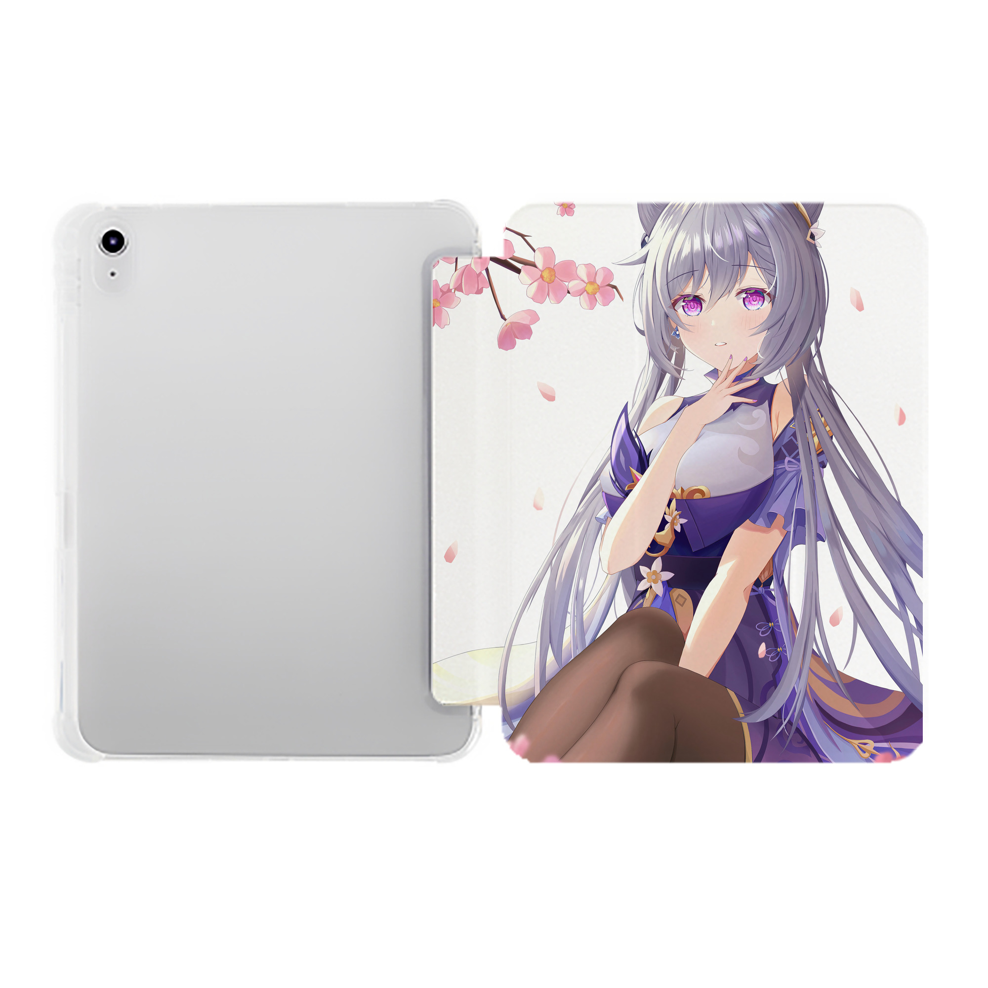 げんし神 genshin IPad ケース ペン収納付き 三つ折りスタンド PUレザー×シリコン 対応機種9.5/10.5/10.9インチ